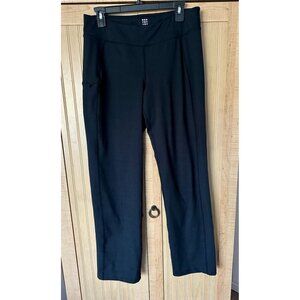 Title Nine Women Size Medium Straight Leg Pants Zip Pocket Athletic Stretch Yoga